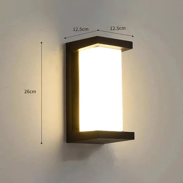 Modern LED wall light for outdoor use, energy-saving and weatherproof | Bowlift