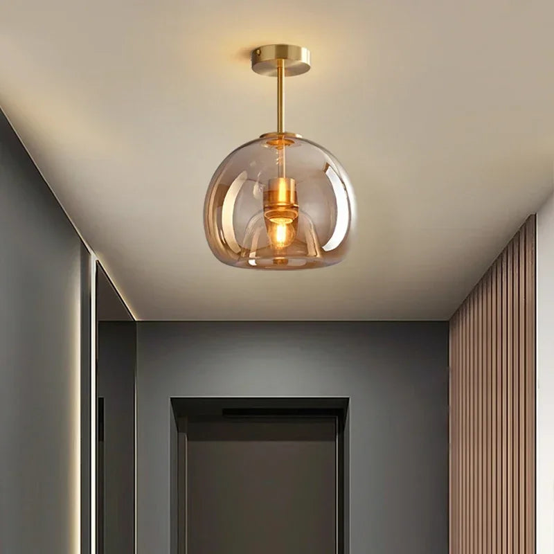 BowLift | Transparency - Minimalistic Glass Ceiling Light for Elegance