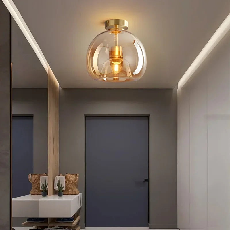 BowLift | Transparency - Minimalistic Glass Ceiling Light for Elegance