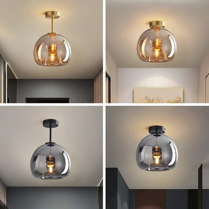 BowLift | Transparency - Minimalistic Glass Ceiling Light for Elegance
