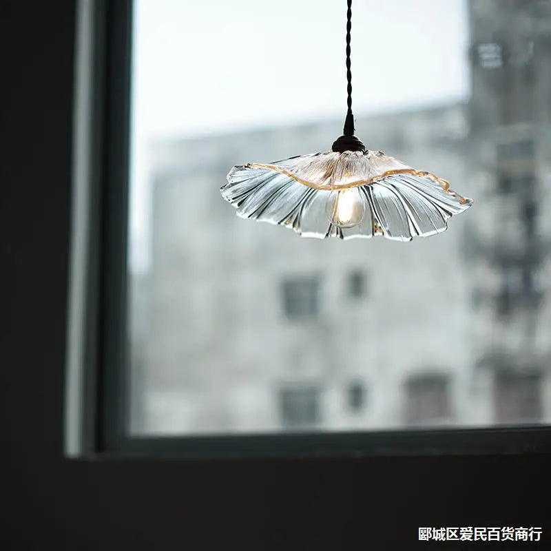 BowLift | FloraShine Light - Elegant Flower Glass Pendant Lamp