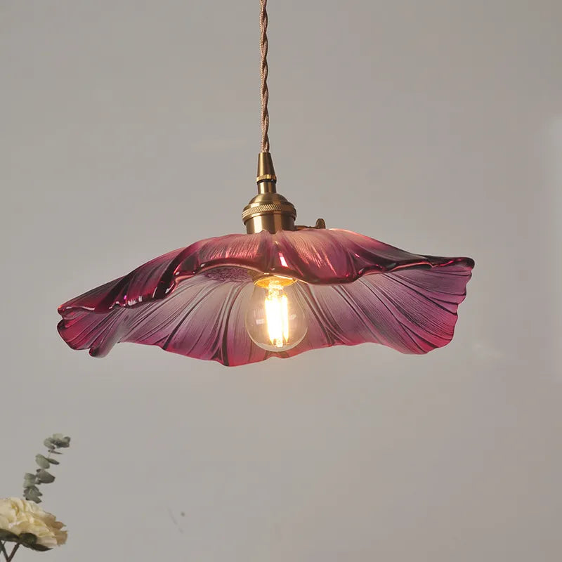 BowLift | FloraShine Light - Elegant Flower Glass Pendant Lamp