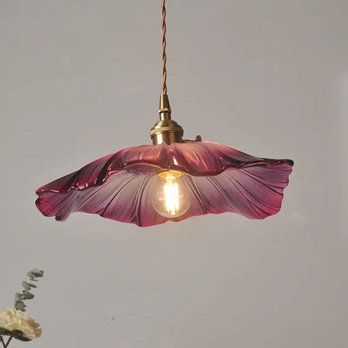 BowLift | FloraShine Light - Elegant Flower Glass Pendant Lamp