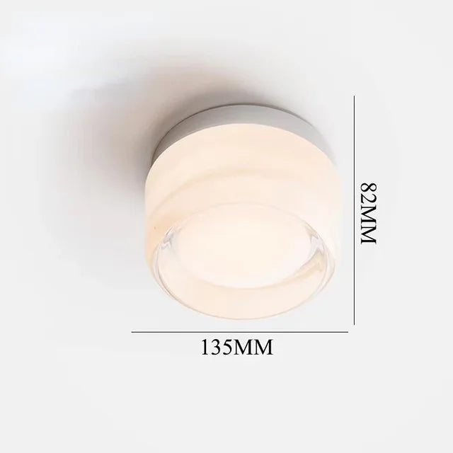 Modern Round LED Wall Light made of Glass – Wall Lamp for Living Room, Hallway, Bedroom, and Bathroom | Bowlift