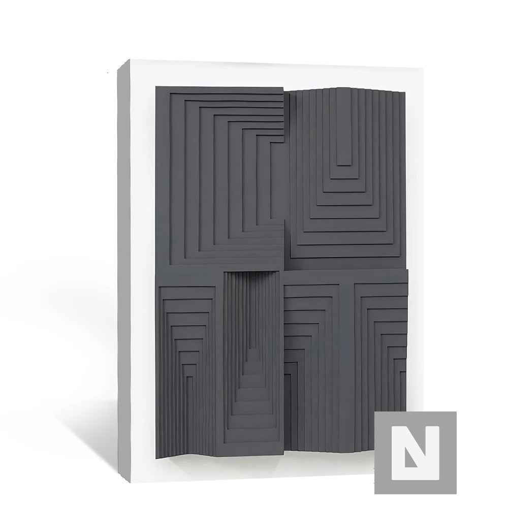 Modern Aesthetics Abstract 3D Effect Wall Art Fine Art Canvas Prints Pictures For Living Room Bedroom Contemporary Interior Decor | Bowlift