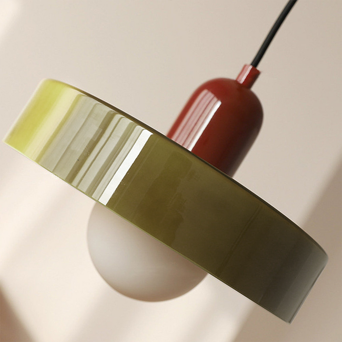 BowLift | Bauhaus Inspired Colourful Glass Pendant Light