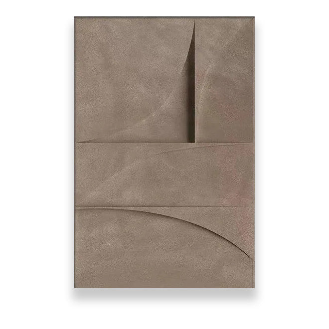 Modern Minimalist Flat Geometric Lines Wall Art Fine Art Canvas Prints Retro Brown Abstract Pictures For Living Room Contemporary Interior Decor | Bowlift