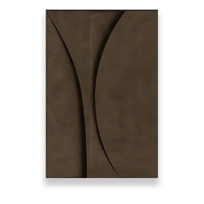 Modern Minimalist Flat Geometric Lines Wall Art Fine Art Canvas Prints Retro Brown Abstract Pictures For Living Room Contemporary Interior Decor | Bowlift