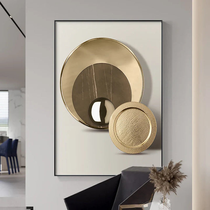 Modern Abstract Architectural Aesthetics Wall Art Fine Art Canvas Prints Minimalist Futurist Pictures For Modern Loft Apartment Living Room Decor | Bowlift