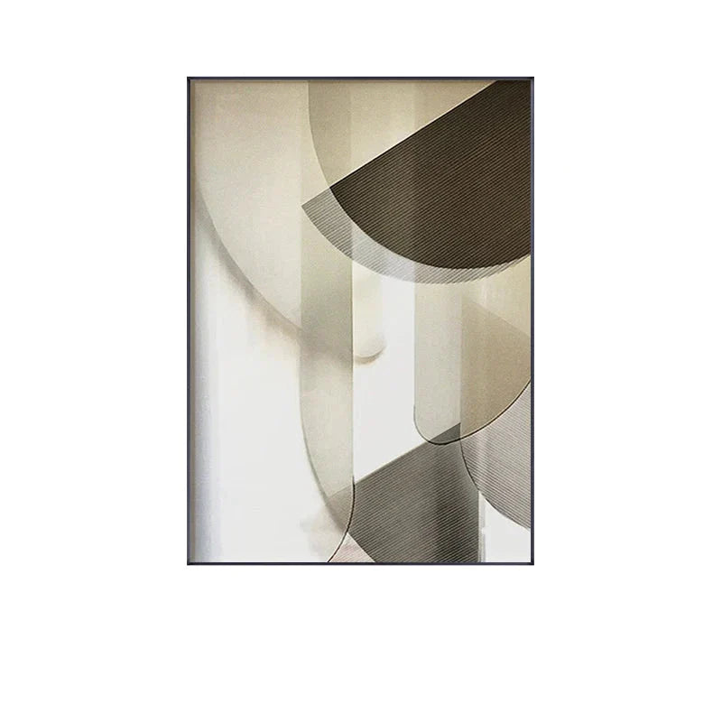 Modern Abstract Architectural Aesthetics Wall Art Fine Art Canvas Prints Minimalist Futurist Pictures For Modern Loft Apartment Living Room Decor | Bowlift