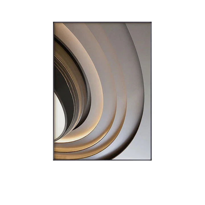 Modern Abstract Architectural Aesthetics Wall Art Fine Art Canvas Prints Minimalist Futurist Pictures For Modern Loft Apartment Living Room Decor | Bowlift
