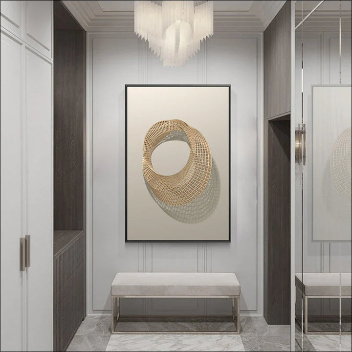 Modern Aesthetics Abstract Architectural Geometric Wall Art Fine Art Canvas Prints Pictures For Modern Loft Living Room Contemporary Interior Design Trends | Bowlift