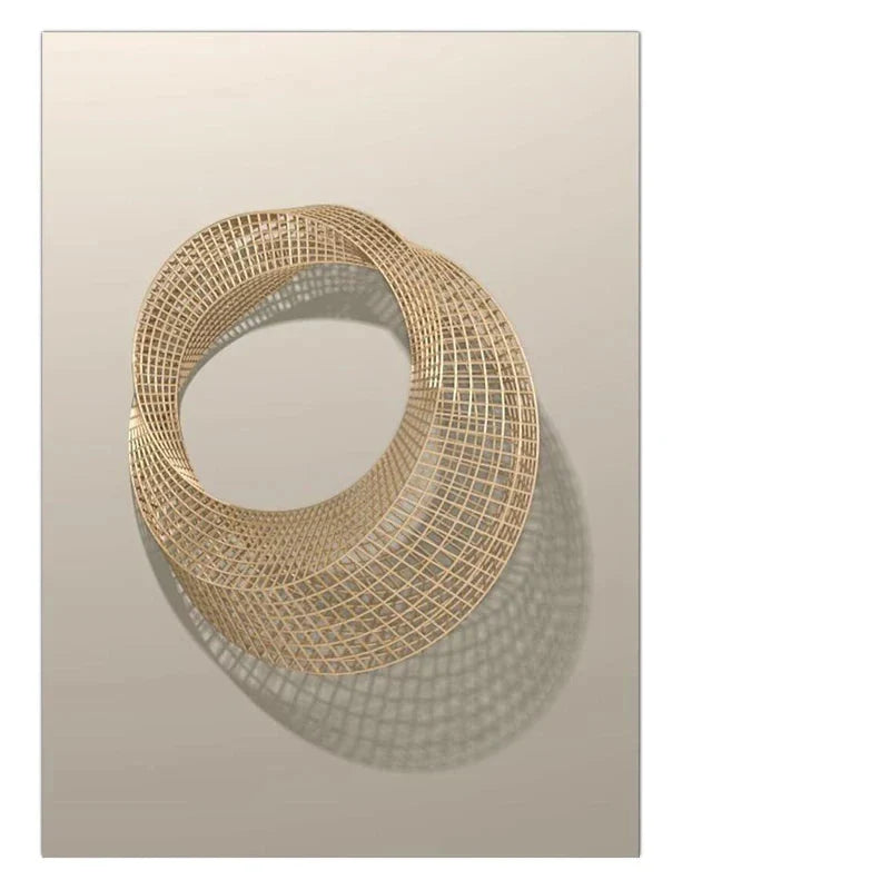 Modern Aesthetics Abstract Architectural Geometric Wall Art Fine Art Canvas Prints Pictures For Modern Loft Living Room Contemporary Interior Design Trends | Bowlift
