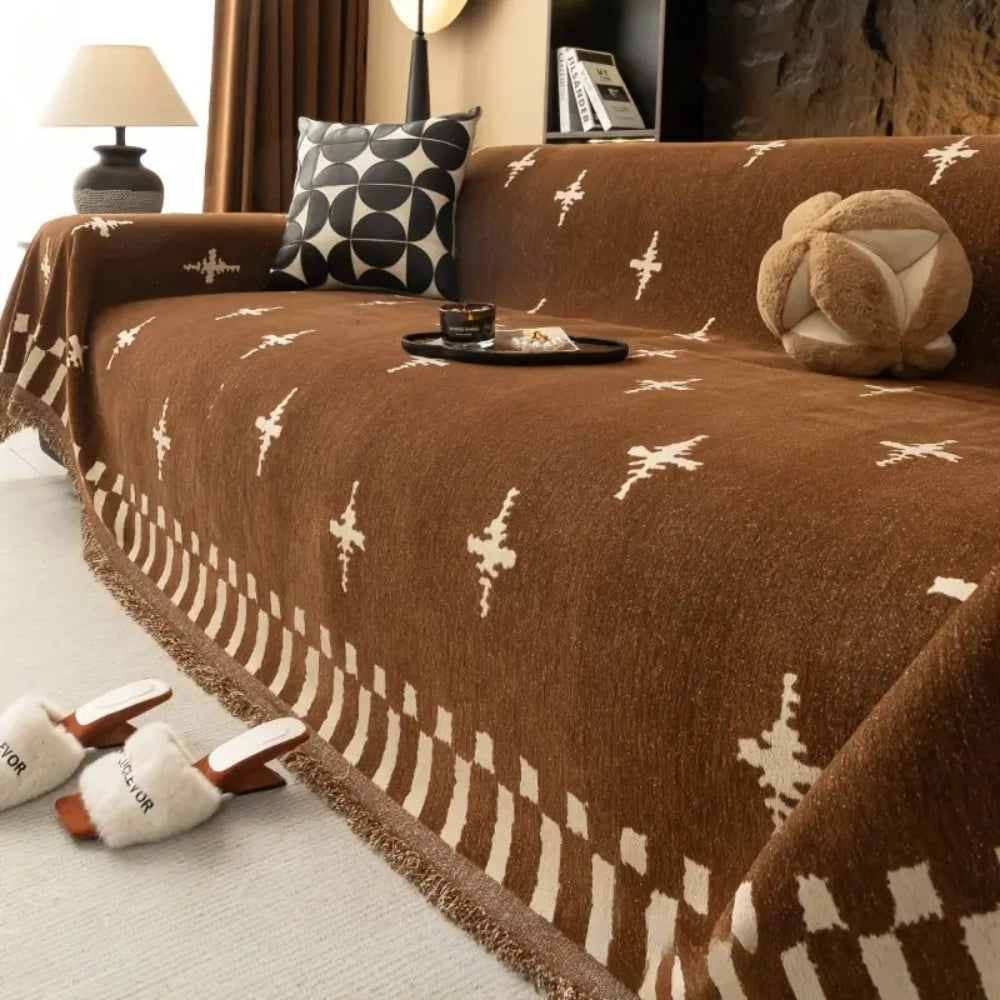 BowLift | Modern Cross Pattern Sofa Cover