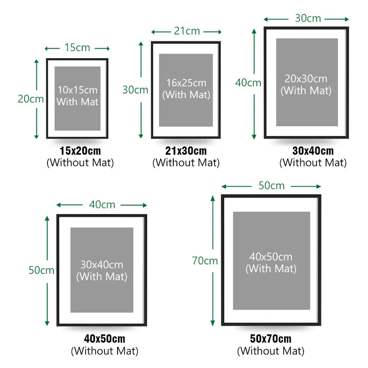 Modern Metal Picture Frames 13x18 15x20 A4 21x30 30x40cm 40x50cm 50x70 Frames For Canvas Prints With Plexiglass | Bowlift