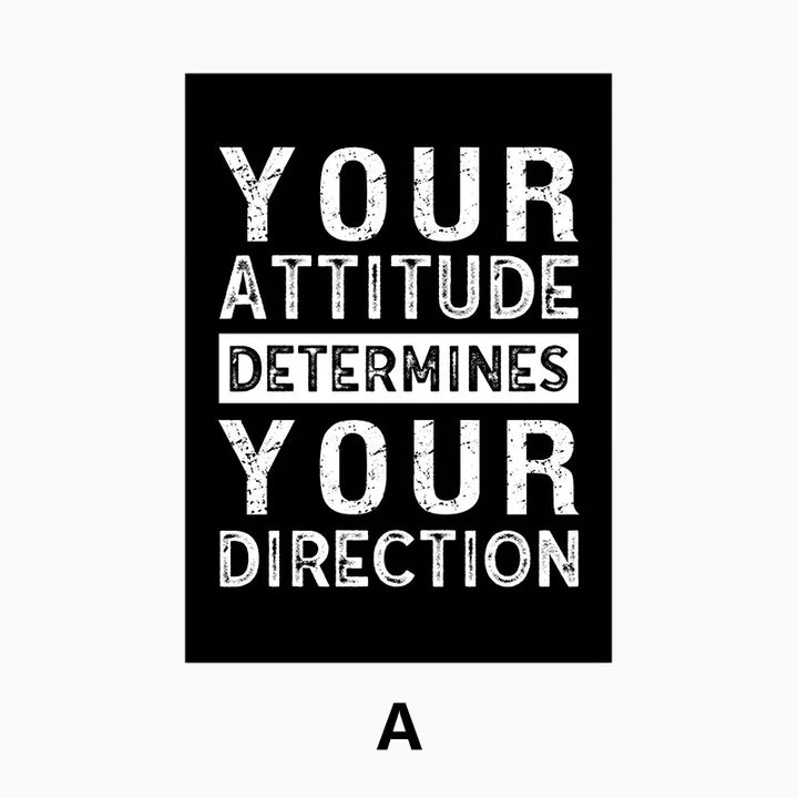 Modern Motivational Quotes Posters Black White Wall Art Fine Art Canvas Prints Pictures For Living Room Office Bedroom Inspirational Art Decor | Bowlift