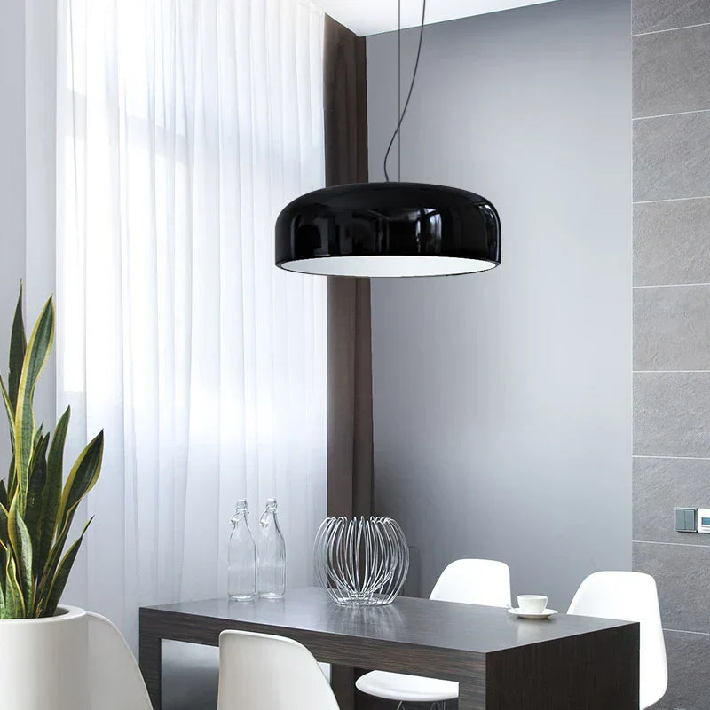 Modern drop-shaped pendant light, designer LED hanging lamp for dining room & kitchen | Bowlift