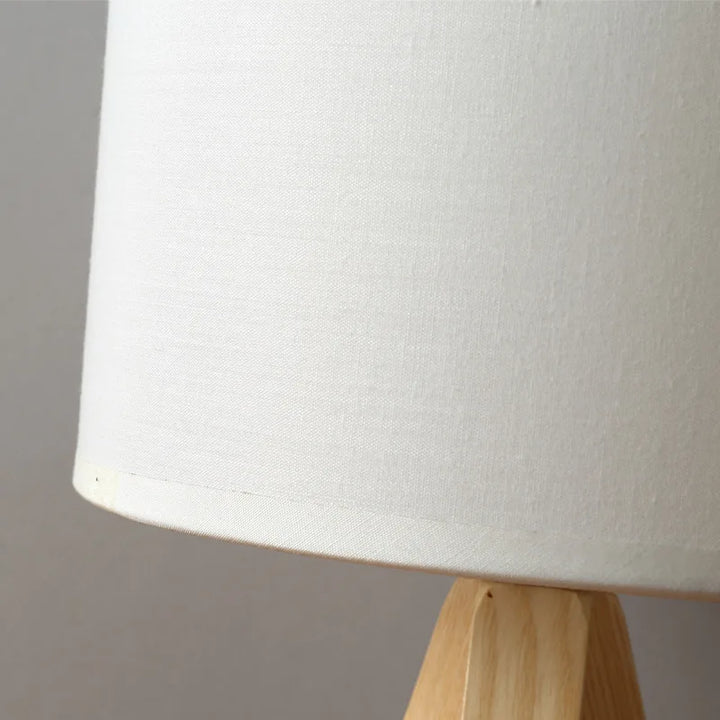 BowLift | Wood Opaline - Modern Wooden Tripod Table Lamp
