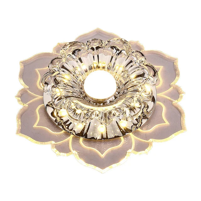 Elegant crystal ceiling light with LED – Modern lighting for living spaces | Bowlift
