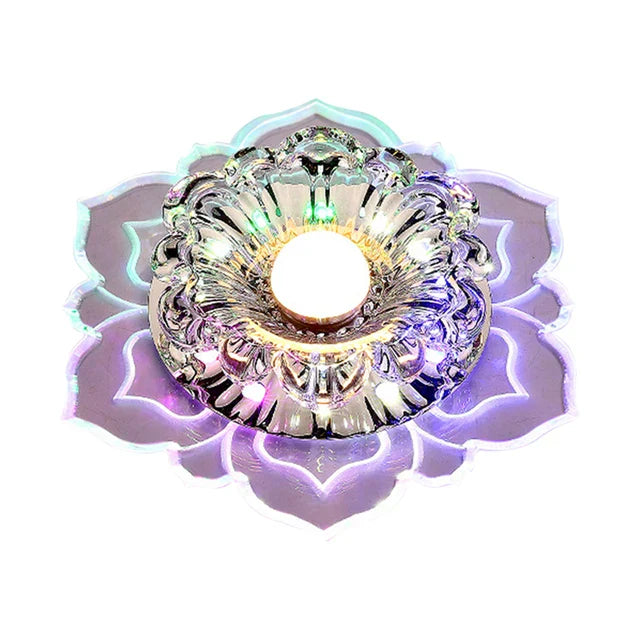 Elegant crystal ceiling light with LED – Modern lighting for living spaces | Bowlift