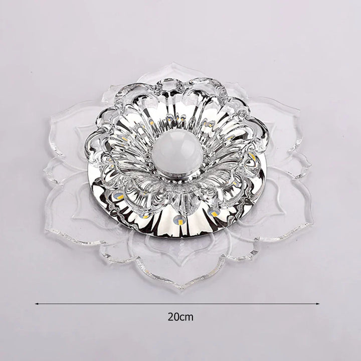 Elegant crystal ceiling light with LED – Modern lighting for living spaces | Bowlift