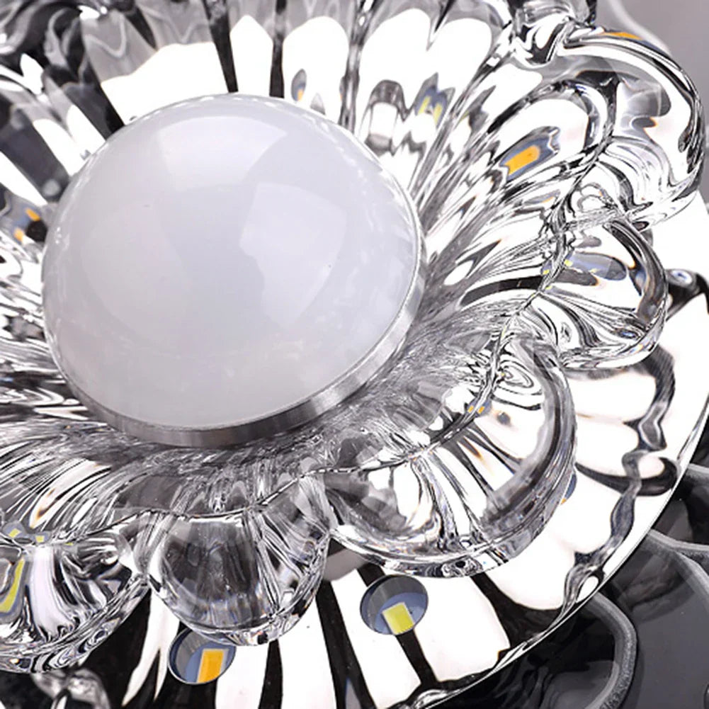 Elegant crystal ceiling light with LED – Modern lighting for living spaces | Bowlift