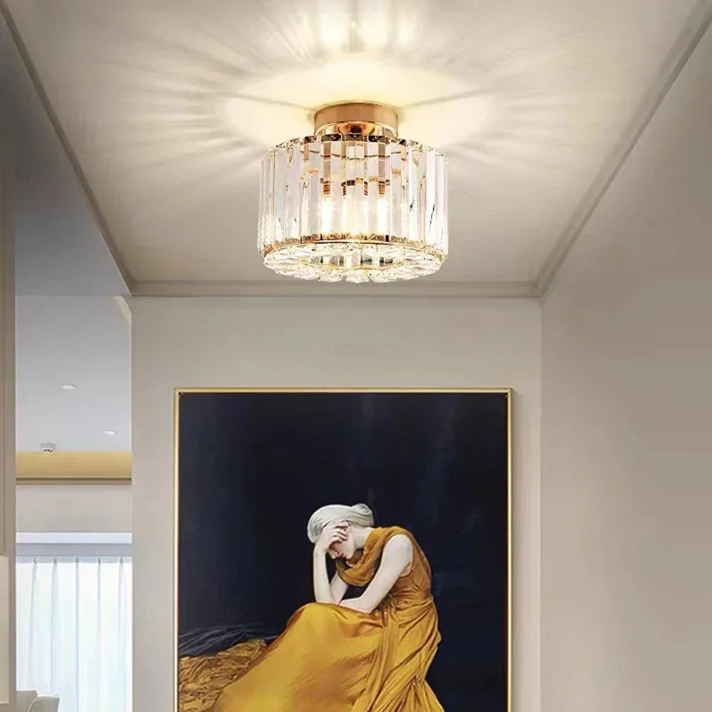 Luxury Crystal Ceiling Lamp - Modern Shine for Living Room, Bedroom & Hall | Bowlift