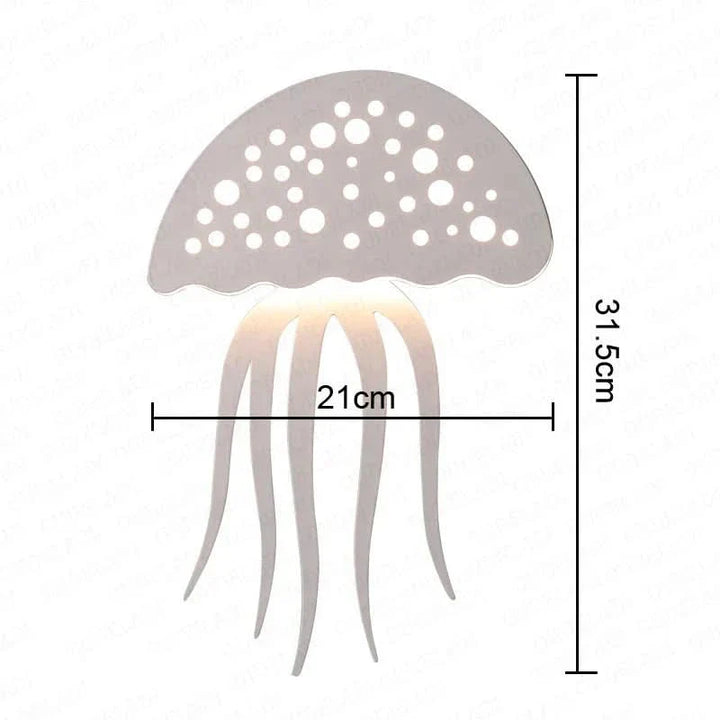 BowLift | GlimmerCoral Jellyfish LED Wall Lamp