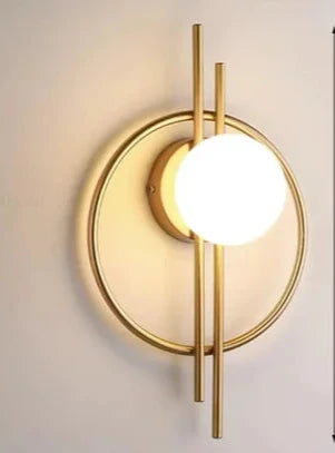 Modern LED Wall Lamp with Sphere Glass - Stylish Wall Light for Bedroom & Living Room | Bowlift