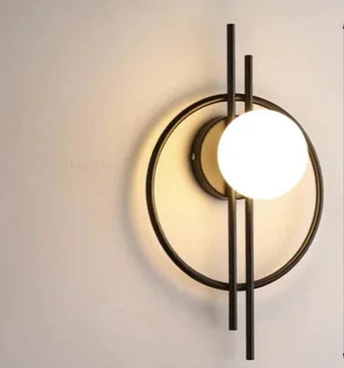 Modern LED Wall Lamp with Sphere Glass - Stylish Wall Light for Bedroom & Living Room | Bowlift