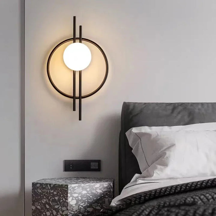 Modern LED Wall Lamp with Sphere Glass - Stylish Wall Light for Bedroom & Living Room | Bowlift