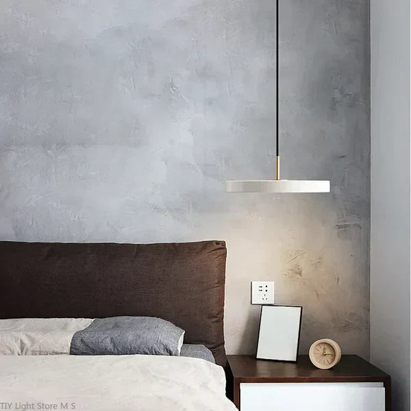 NordLumen Wooden Pendant Light Bowlift