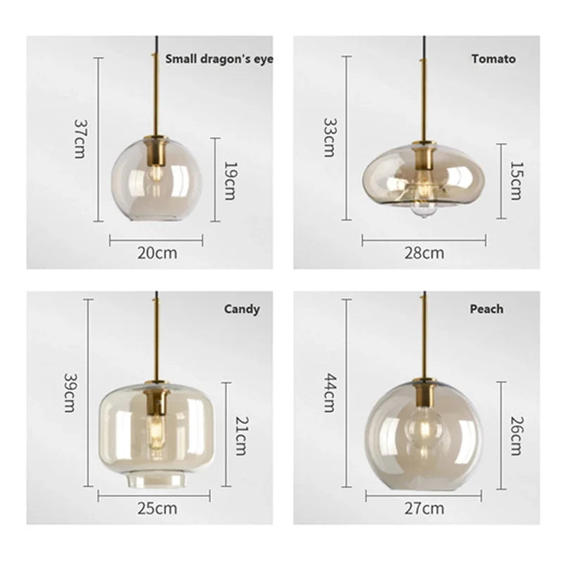 BowLift | NordicGlas - Modern Scandinavian Glass Pendant Lamp for Dining Room and Living Room