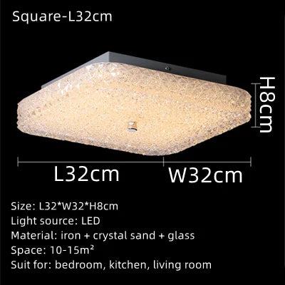 Elegant LED Chandelier – Modern Ceiling Light with Crystal for Living Room and Bedroom | Bowlift