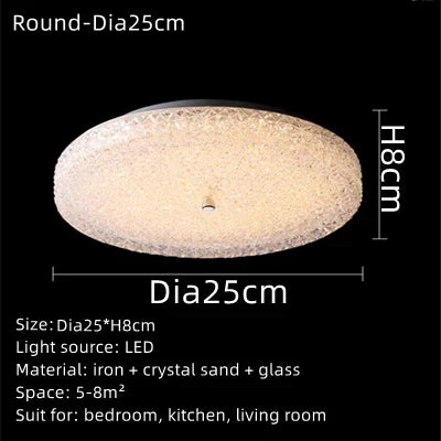 Elegant LED Chandelier – Modern Ceiling Light with Crystal for Living Room and Bedroom | Bowlift