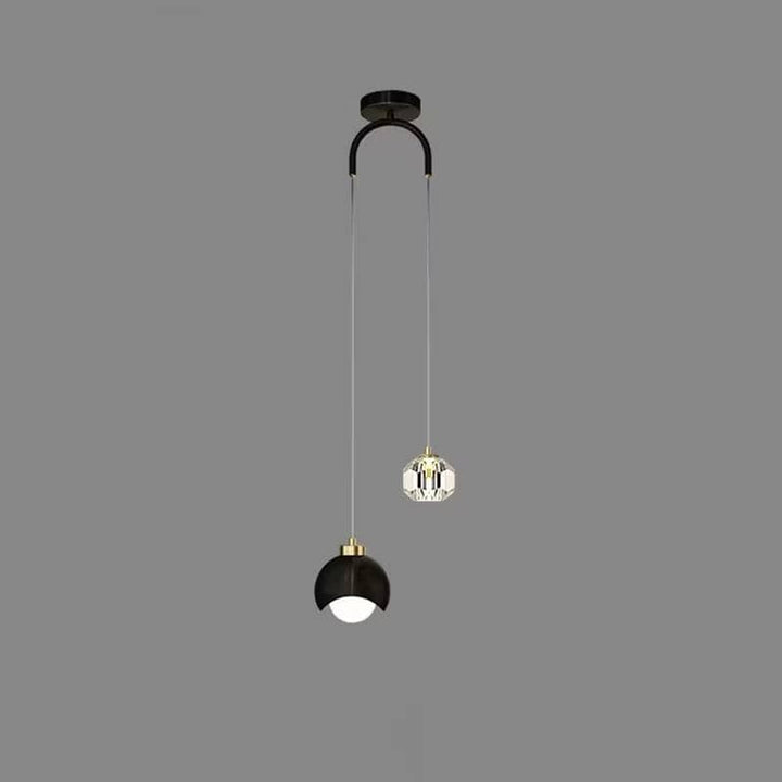 BowLift | Modern Crystal Pendant Light | Elegant Hanging Lamp for Living Spaces