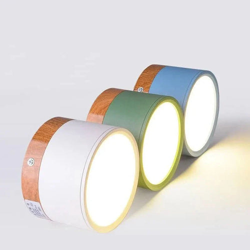 BowLift | Modern Dimmable LED Ceiling Light with Wood Design