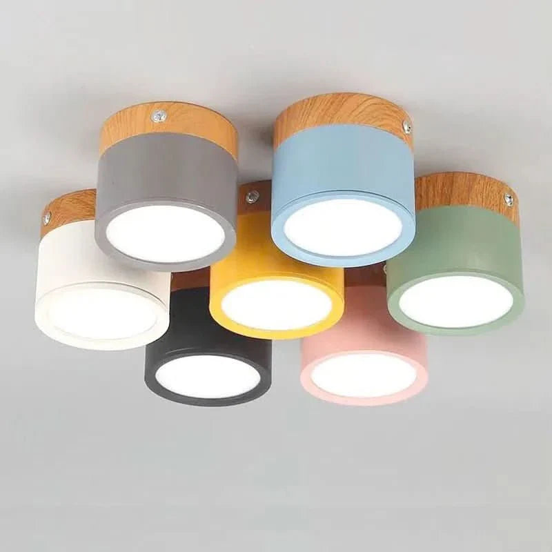 BowLift | Modern Dimmable LED Ceiling Light with Wood Design