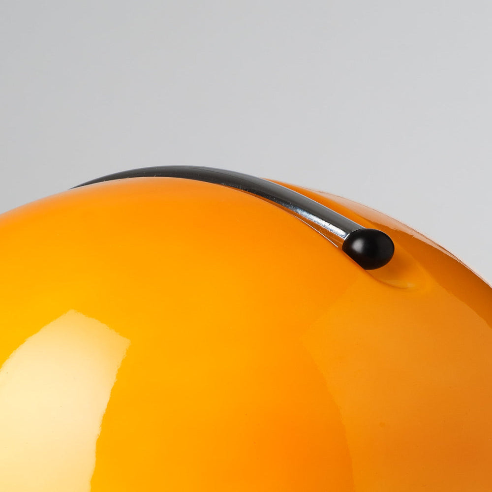BowLift | Mid-Century Modern Desk Lamp – Retro Orange Dome Design with USB Power