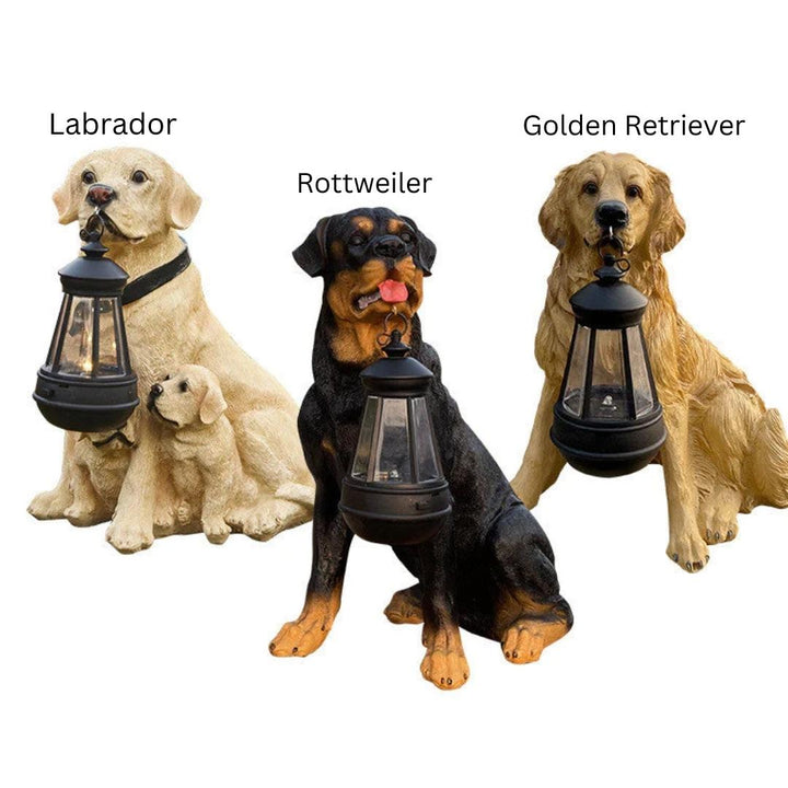 BowLift | Solar Garden Dog Light | Handmade & Weatherproof | Automatic Light | Model BellaLu