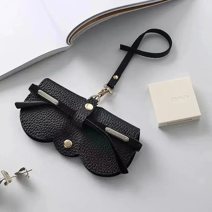 BowLift | Fashionable glasses case made of leather – Suitable for sunglasses, reading glasses & XL glasses