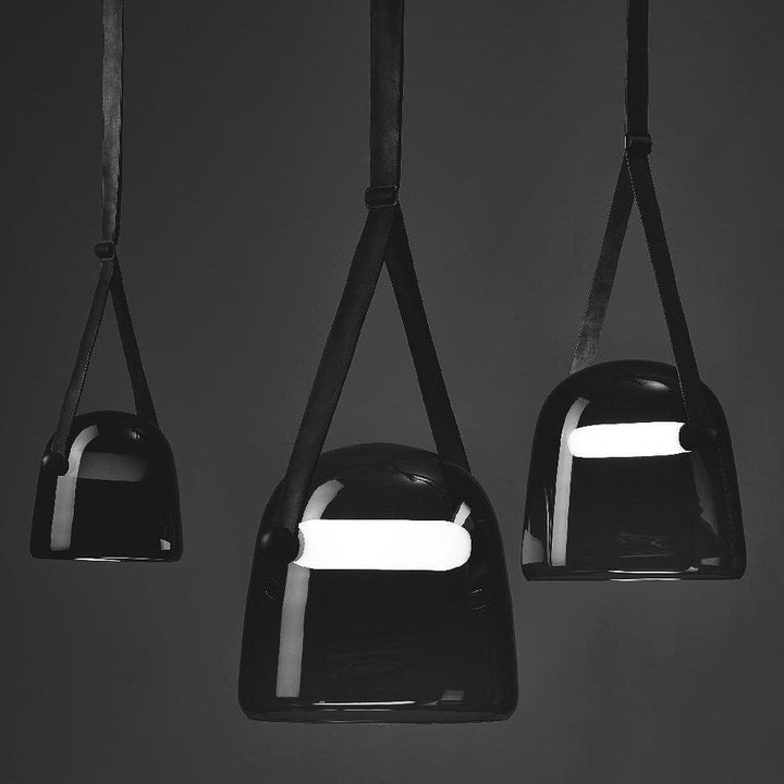 BowLift | LunaMona Ceiling Lamp - Modern Pendant Light made of Metal and Glass