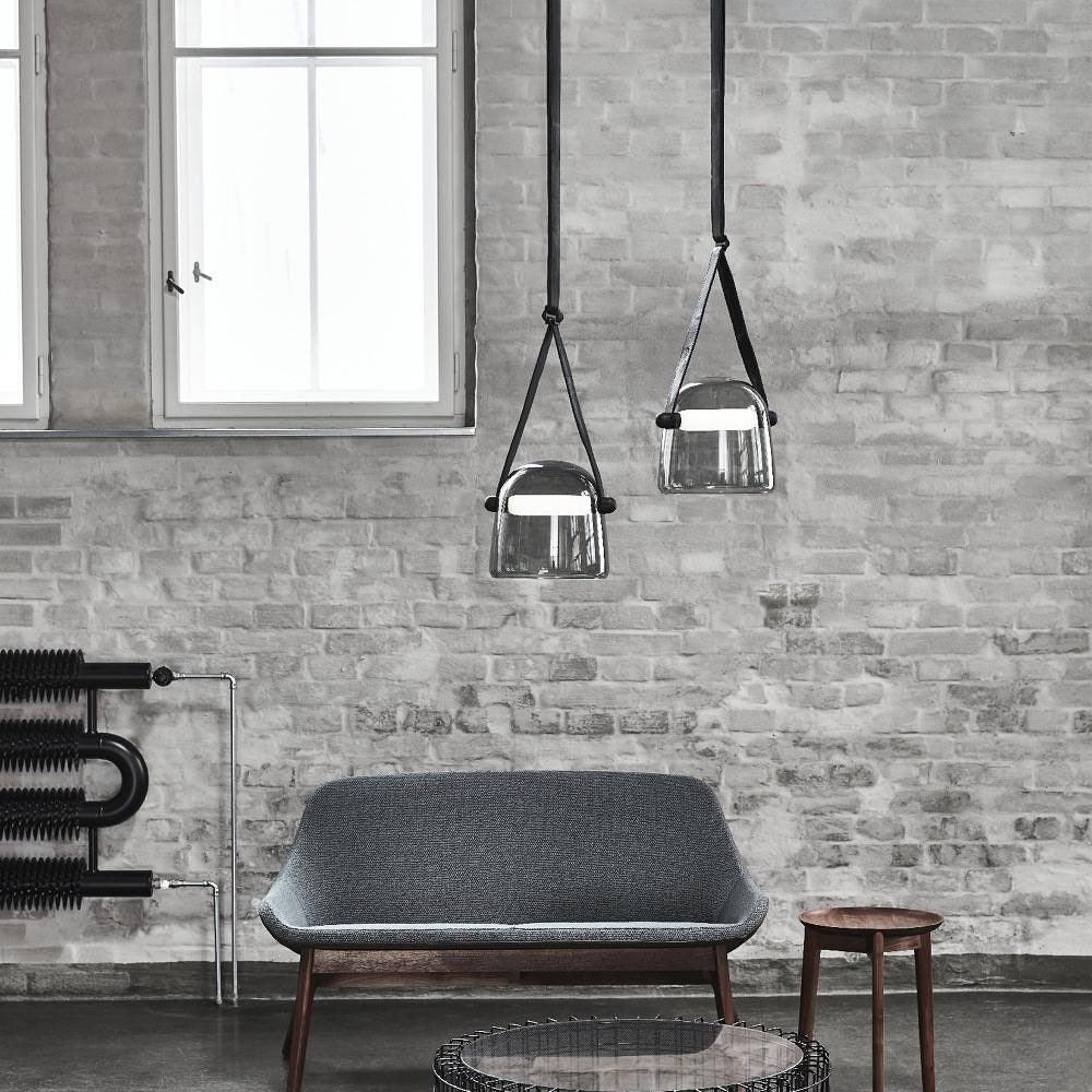 BowLift | LunaMona Ceiling Lamp - Modern Pendant Light made of Metal and Glass