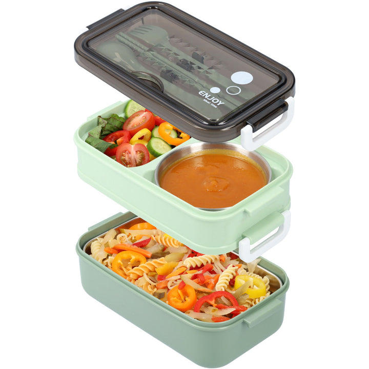 BowLift | Leak-Proof Lunch Box with Soup Bowl | BPA-Free Bento Box | Portable Food Container for Adults & Kids