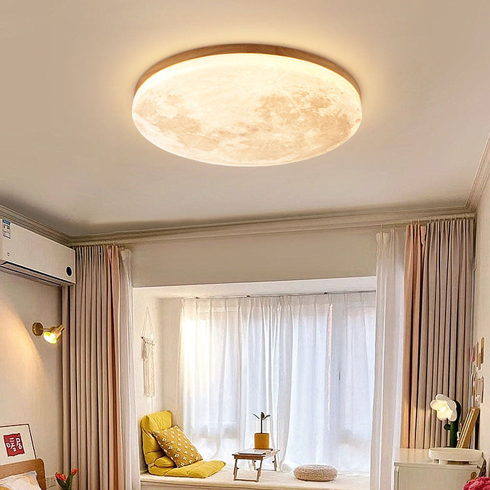 Moon Round | Minimalistic round LED ceiling light | Bowlift