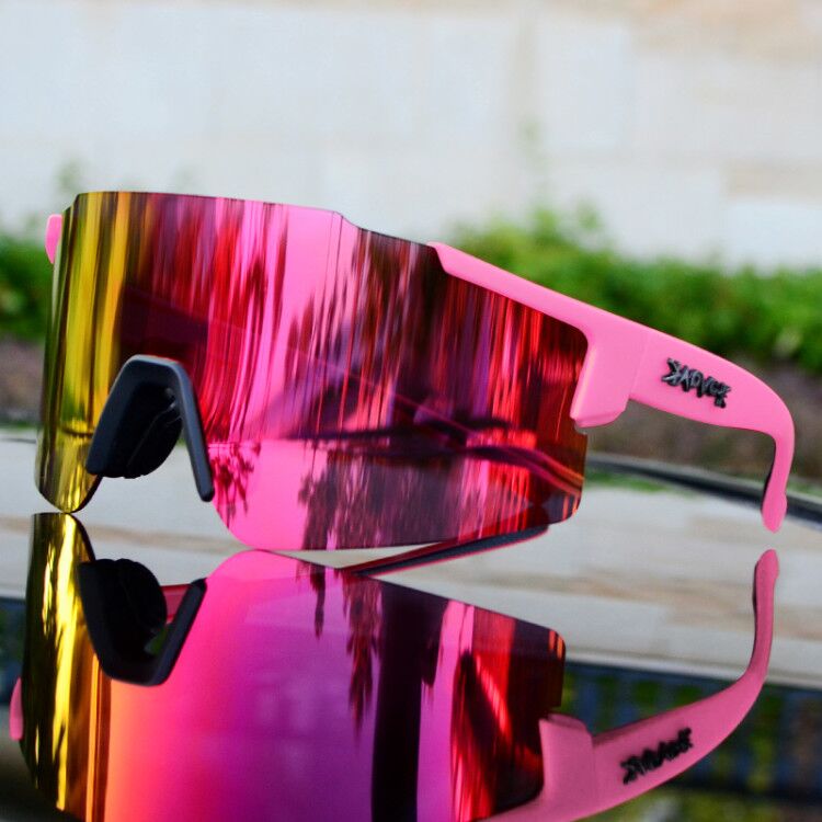 BowLift | ReflectRide Sports Sunglasses – Aerodynamic Cycling Glasses with UV Protection and Interchangeable Frame