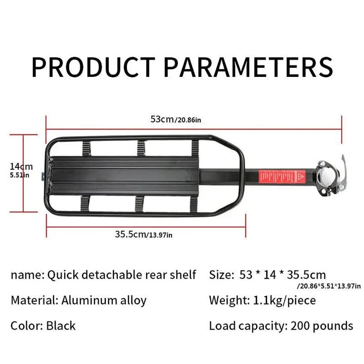 BowLift | Aluminium bike rack with reflector plate