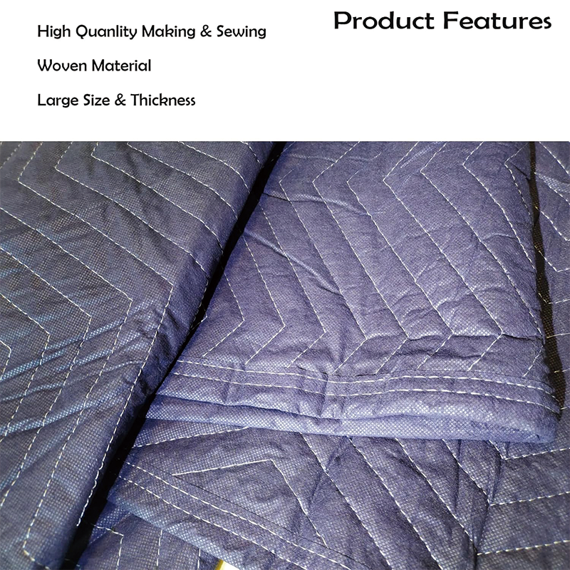 BowLift | 2 Pack 80 x 72" Moving Blankets Heavy Duty,Large Packing Blankets for Moving Furniture Protection