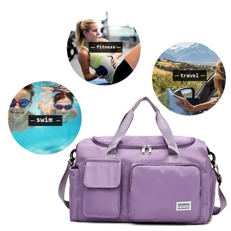 BowLift | Traventix Travel Bag with Multiple Compartments | Waterproof & Lightweight | Sports, Fitness & Weekend Bag for Men & Women