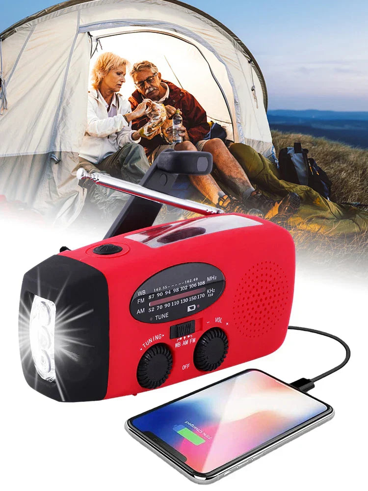 BowLift | Portable emergency radio with charging function and weather alerts